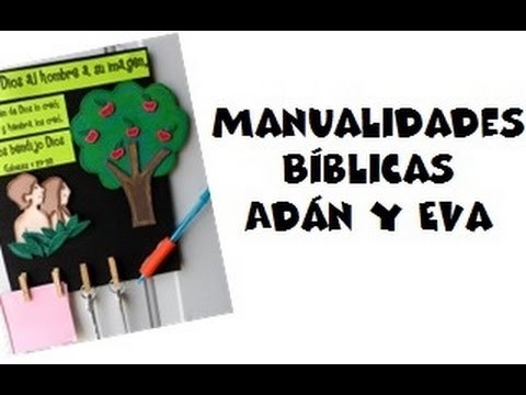 Manualidades Bíblicas. Adán y Eva
