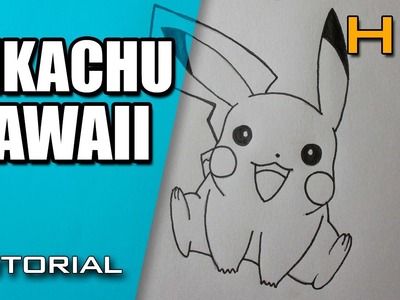 Cómo Dibujar a Pikachu Kawaii Paso a Paso Fácil - Dibujo de Pikachu Pokémon