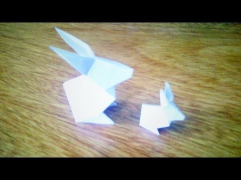 Como hacer un conejo de papel - Origami