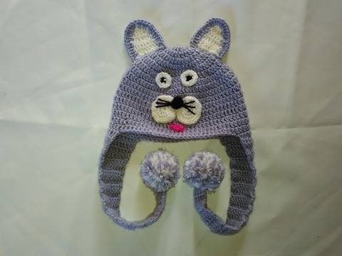 Como Hacer un Gorro Motivo Gatico En Crochet