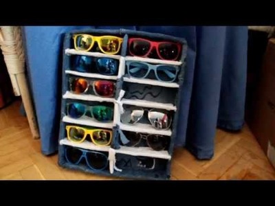 Manualidades caja expositora para gafas