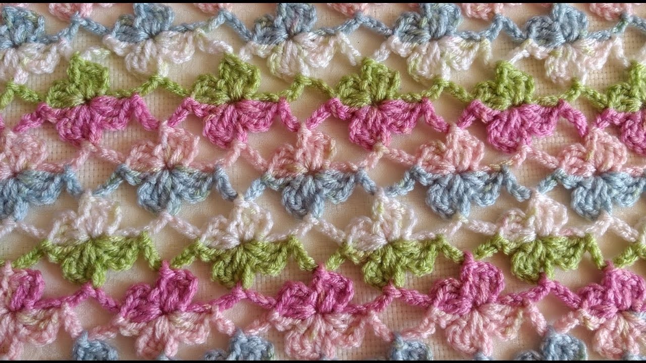 Como hacer Flor de te - Flor en crochet punto fantasia