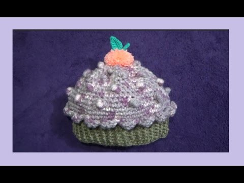 Gorro Cupcake o Panque para principiantes a Crochet