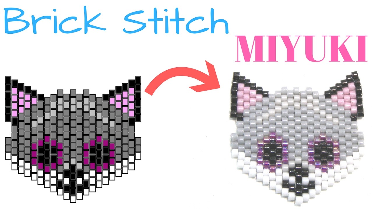 Como hacer un Zorro con Brick Stitch - Miyuki Delica