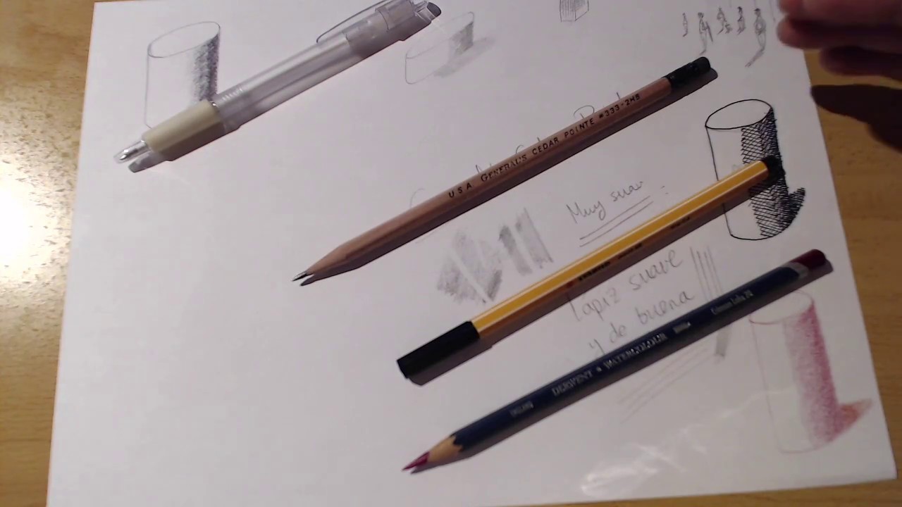 Dibujos con diferentes texturas y materiales