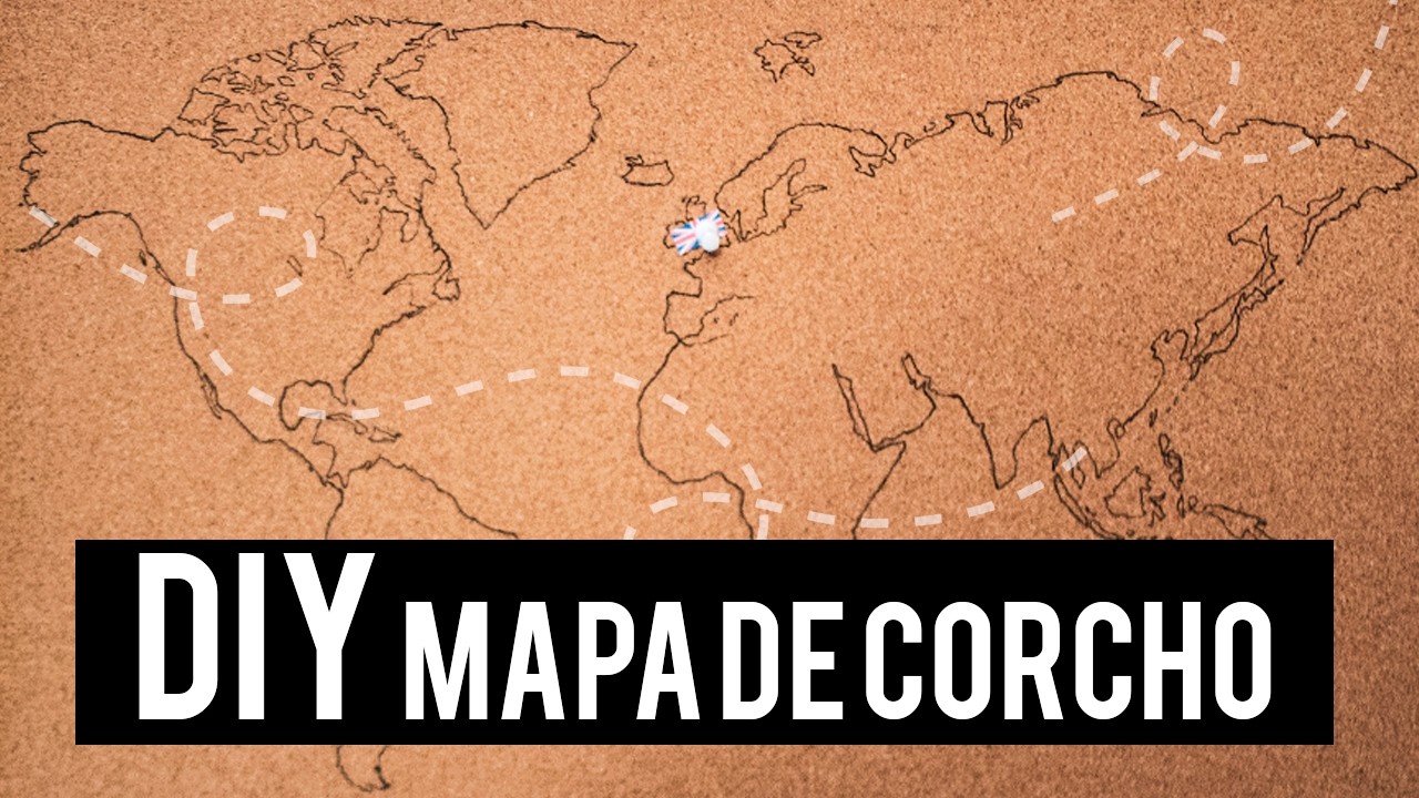 DIY MAPA CORCHO | Room decor ♥