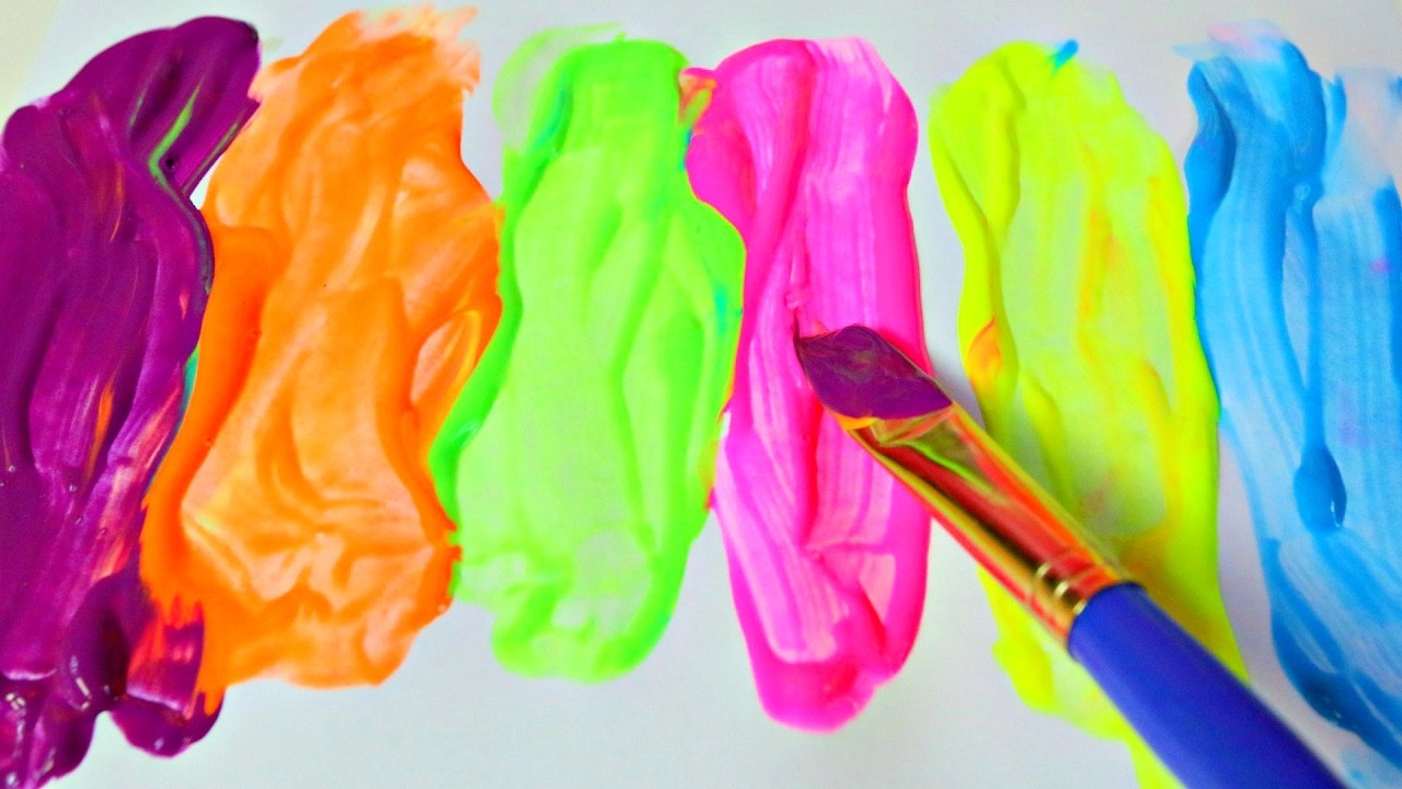 Colores y Pinturas Para niños ????  Coloring For Kids Neon Paints|Mundo de Juguetes