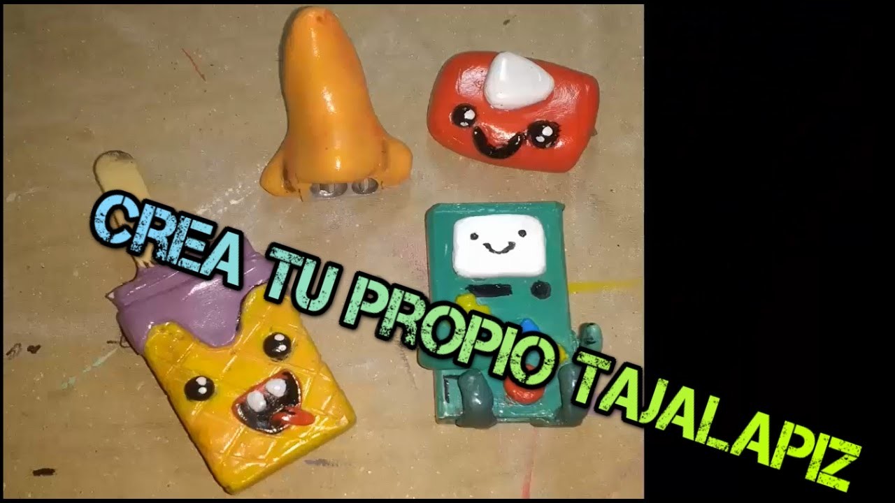 Crea tu propio tajalapiz. tinoco maniacos. tinoco ART. manualidades