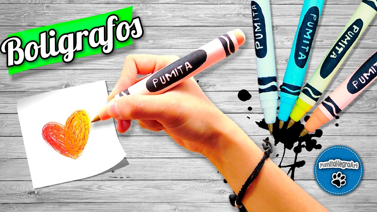 DIY | Boligrafos en forma de Crayola | PumitaNegraArt