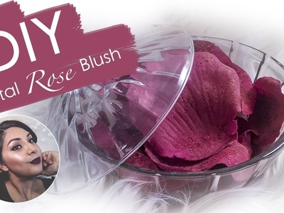 DIY ROSE PETAL BLUSH || Rubor en petalos de Rosa "Primer" hecho en casa