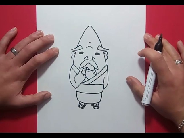 Como dibujar a Abuzampa paso a paso - Yo Kai Watch | How to draw Hungramps - Yo Kai Watch