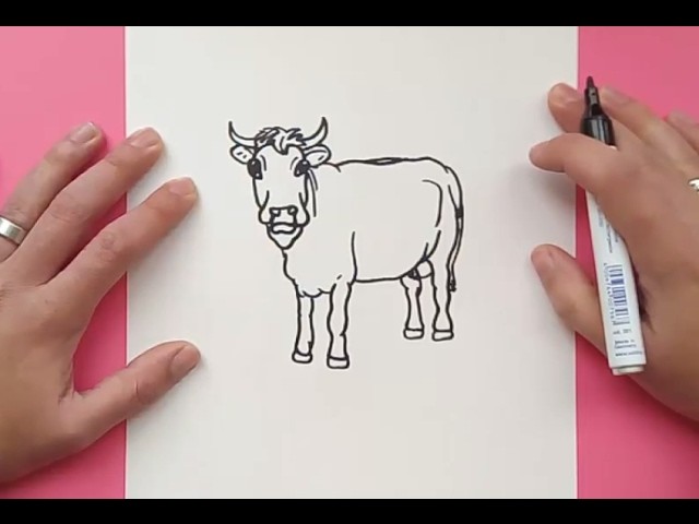 Como dibujar una vaca paso a paso 7 | How to draw a cow 7