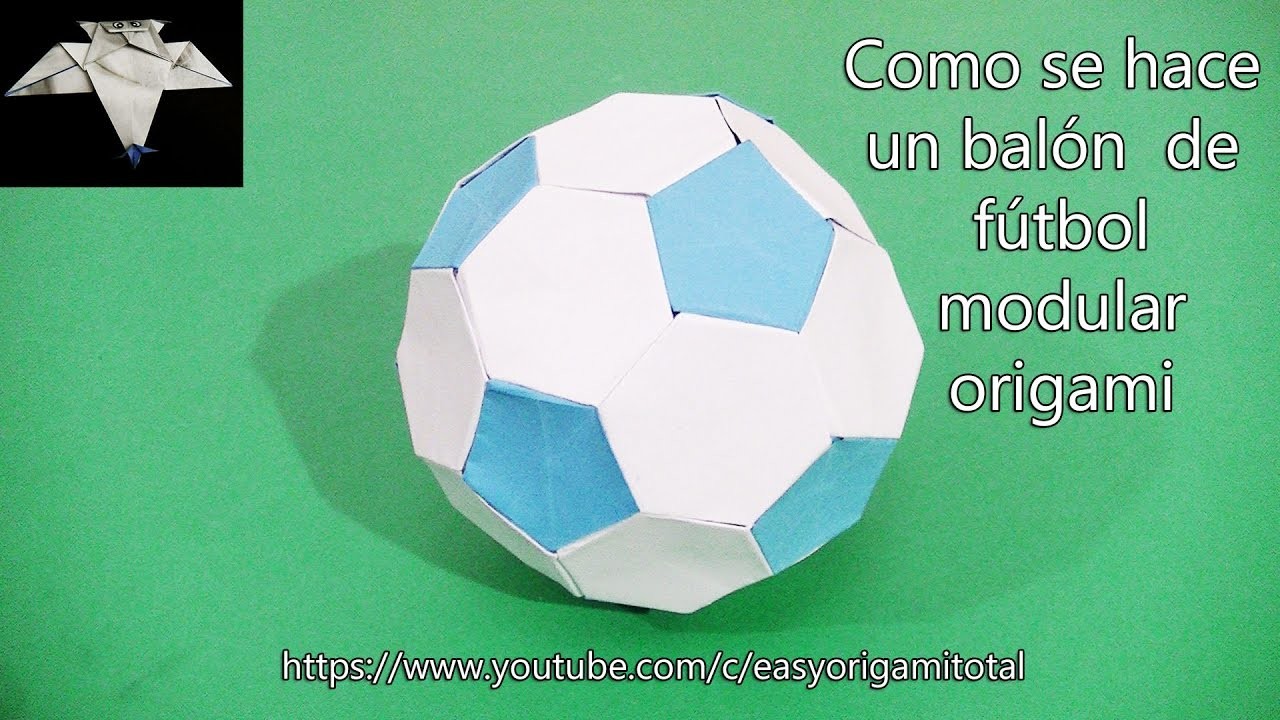 Como hacer un balón de fútbol modular origami