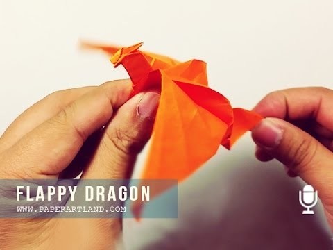 Cómo hacer un dragón de origami -  Flap como pájaro