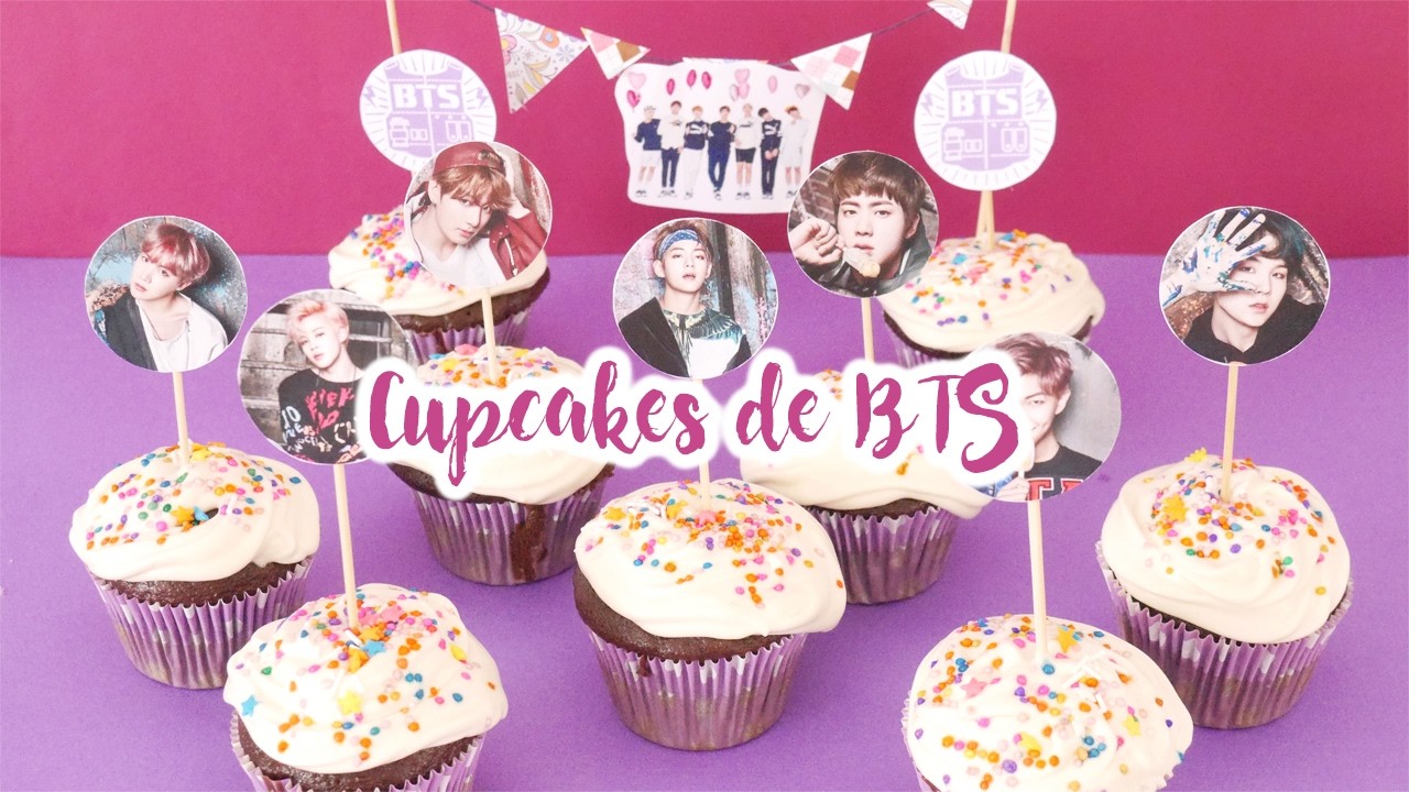 DIY K-POP : Regala Cupcakes de BTS por San Valentin