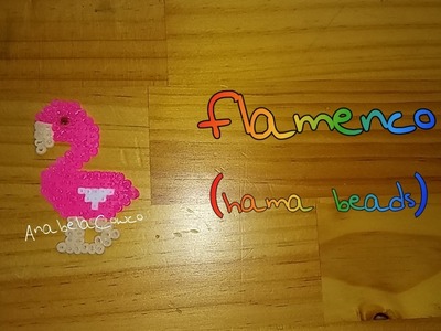 Flamenco de hama beads. flamingo perler beads PIXELART