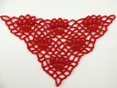 Crochet: Abanicos en Red, en V
