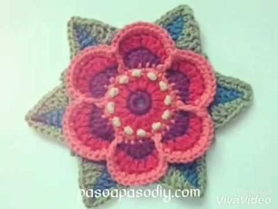 Flor Frida al Crochet - Paso a Paso DIY