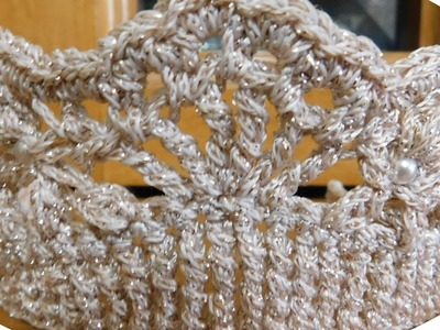 Tiara o corona tejida a crochet