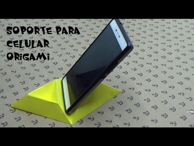 Soporte para celular origami. Origami cell phone support