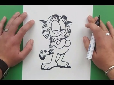 Como dibujar a Garfield paso a paso 3 - El show de garfield | How to draw Garfield 3