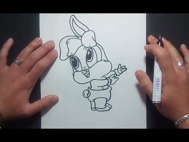 Como dibujar a Lola Bunny paso a paso - Looney Tunes | How to draw Lola Bunny - Looney Tunes