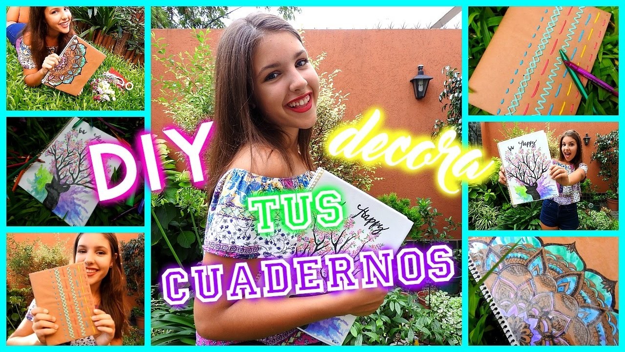 DIY: DECORA TUS CUADERNOS |Micaela Art