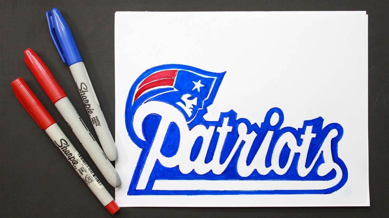 Super Bowl LI │How to draw patriot shield │ Como Dibujar escdo patriotas