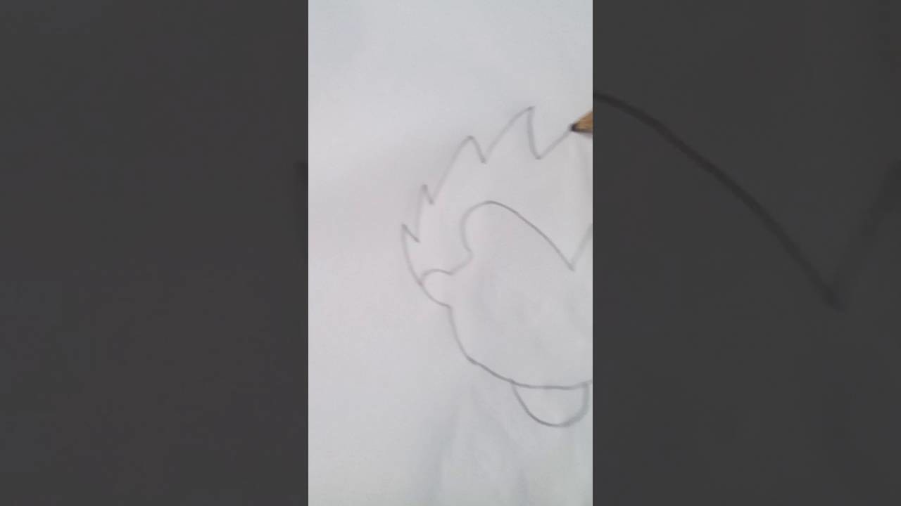 Como dibujar a vegeta kawaii