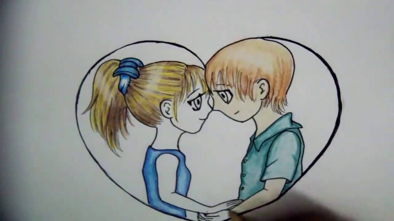 COMO DIBUJAR UNA PAREJA ENAMORADA  facilito