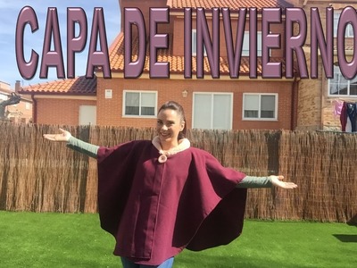 Diy Capa de invierno (sin patrones)