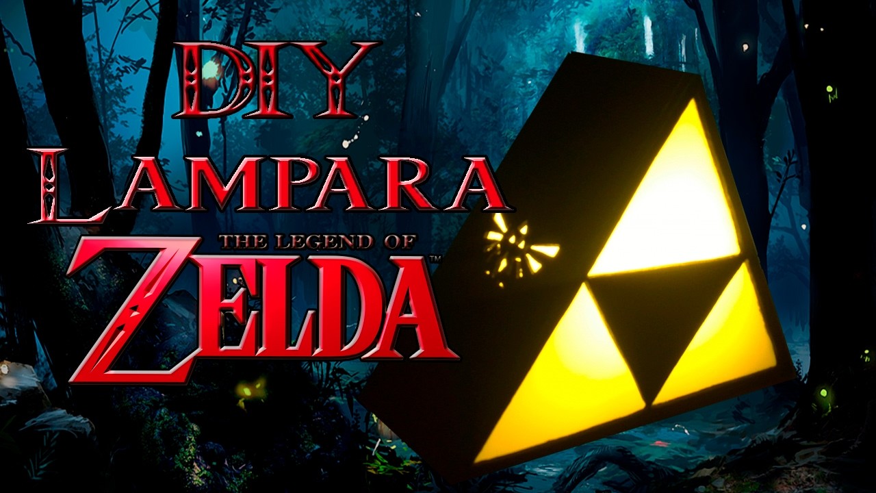 DIY. Lampara de la Trifuerza. The Legend of Zelda .  Tutorial
