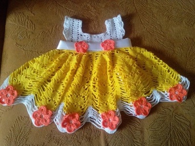 Vestido a crochet para niña de 6 meses - CROCHET Y GANCHILLO