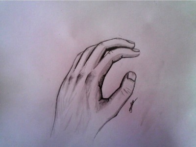 Como dibujar una mano en 3D. How to draw a 3d hand