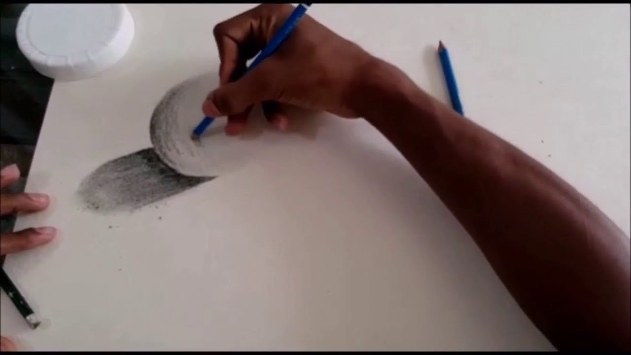 Como dibujar y sombrear un circulo y darle volumen, dibujos a lapiz