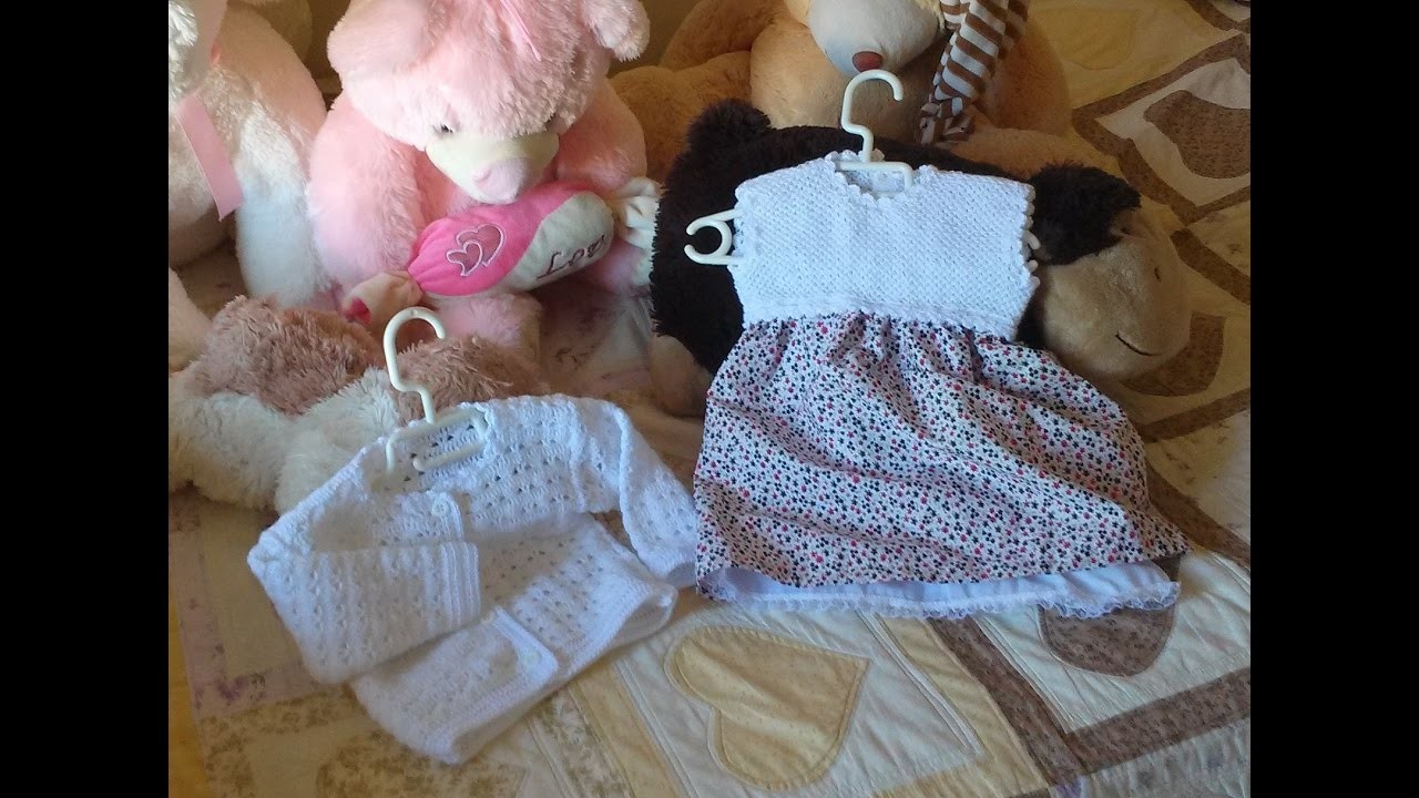 Kit de vestido y rebeca para bebés de 6-9 meses - Parte 1