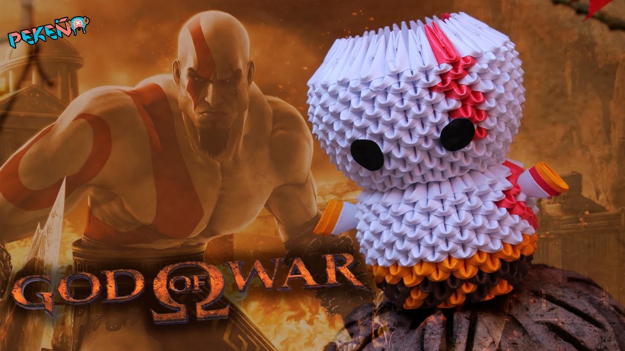 Kratos (God of War) 3D Origami | Pekeño ♥