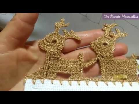 [Puntilla] Renos de Navidad | Bordados con Isa