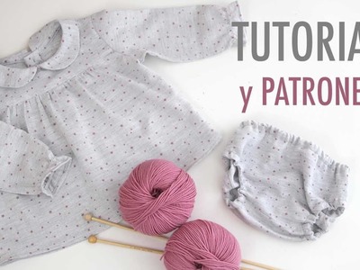 DIY Costura: Conjunto de niña blusa y braguita (patrones gratis)