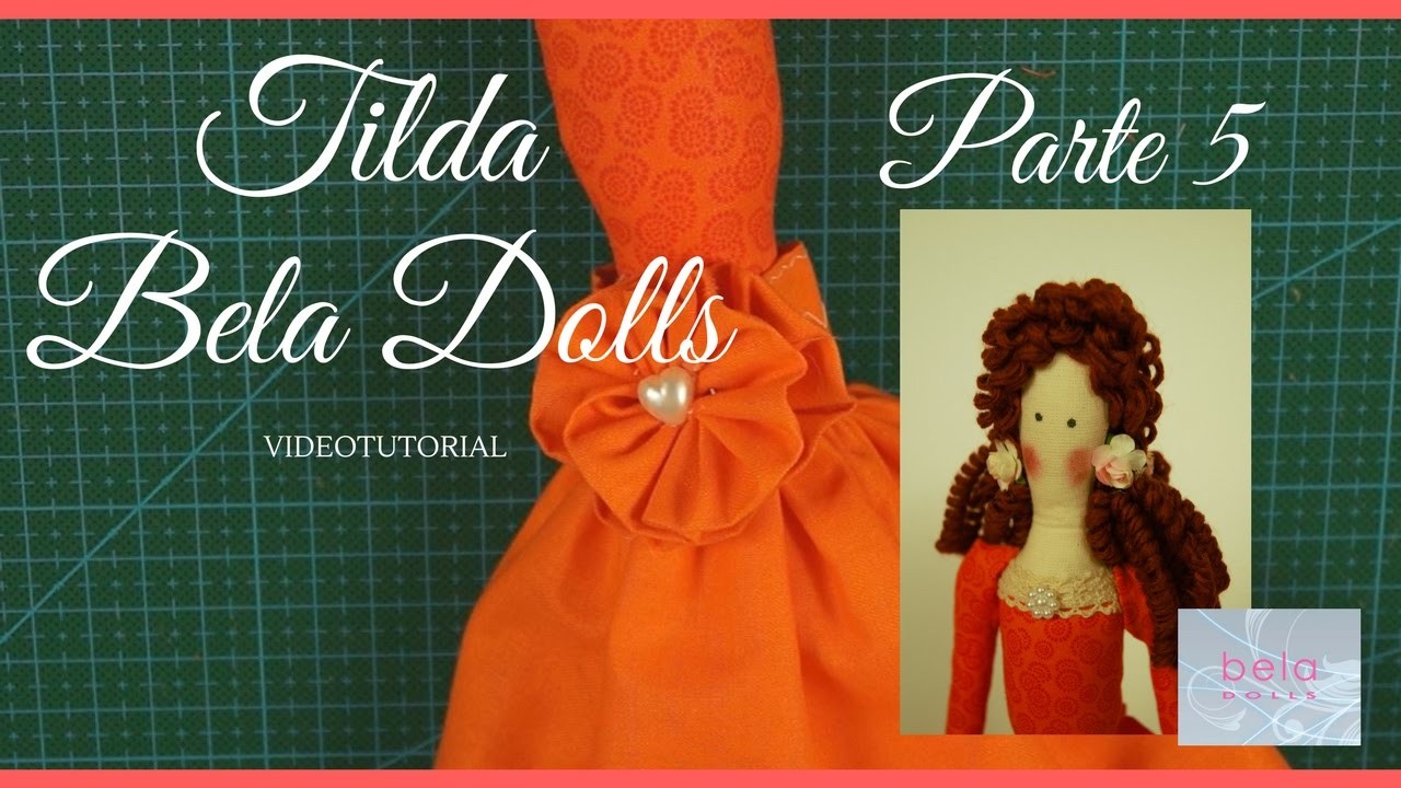 DIY - Tutorial Muñeca Tilda Parte 5 - Bela Dolls - Adornar falda para muñeca de trapo