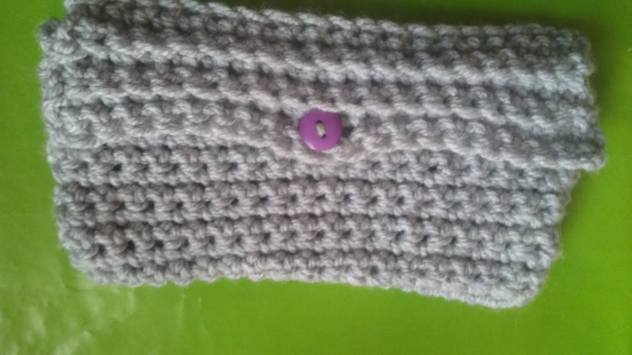 Monedero tejido a crochet