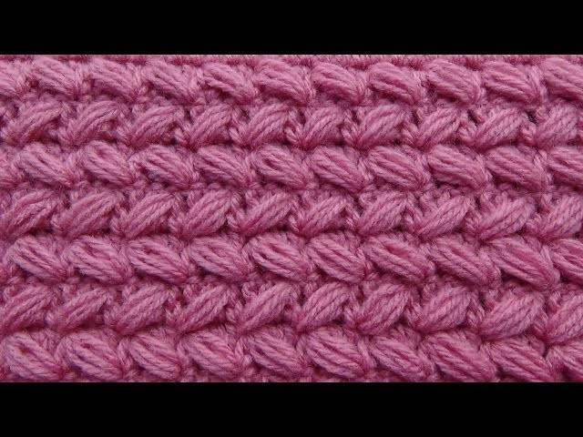 Punto Reversible Tejido a crochet N° 28 paso a paso para Suéteres y Bufandas