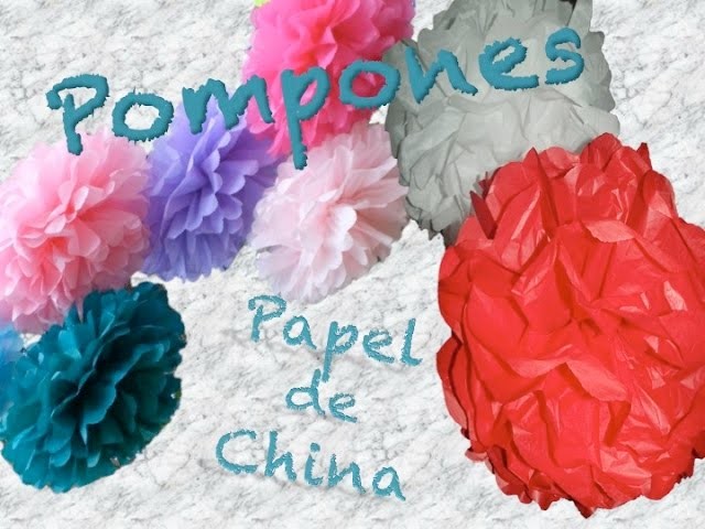 COMO HACER UN POMPON DE PAPEL DE CHINA | How To DIY Tissue Paper Pom Poms | AVanguardia