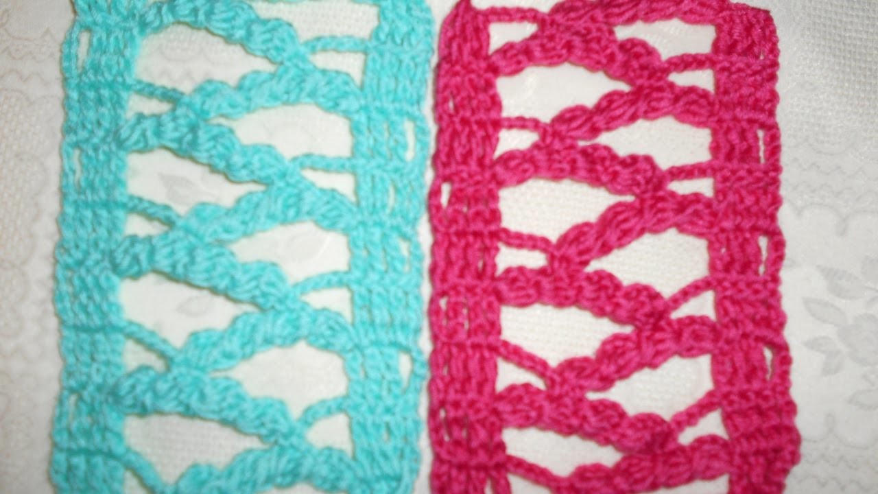 Como - punto calado primaveral en crochet - ideal para chalecos, blusas, colchas, manteles