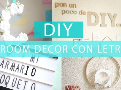 DIY | 4 Room decor con letras - Mi Armario Coqueto Blog