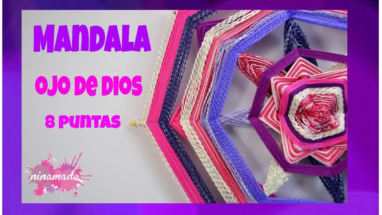 DIY. Mandala Ojo De Dios. Mandala God's Eye