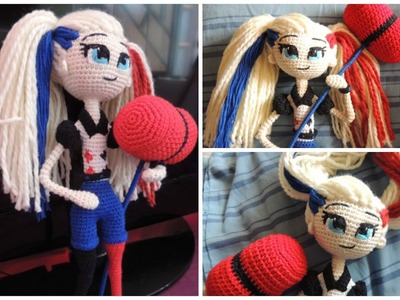 Tutorial Muñeca Crochet Harley Quinn - DC Super Hero Girls - Suicide Squad