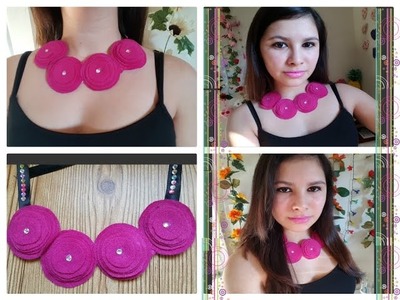 DIY como crea tu propio collar ( How to make a necklace felt)