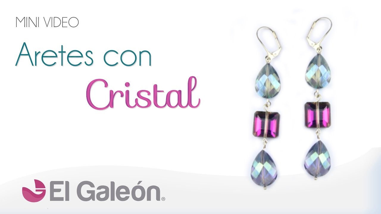 DIY El Galeón Aretes con Cristal