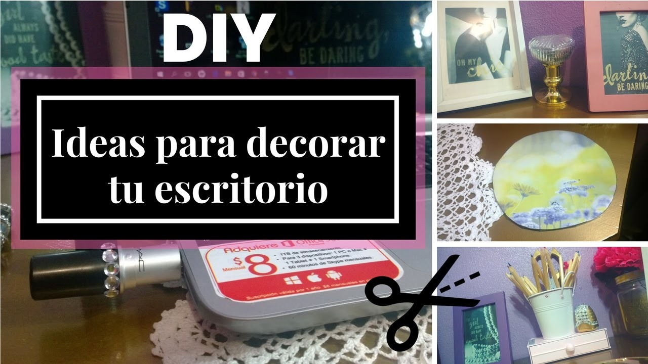 DIY | IDEAS PARA DECORAR TU ESCRITORIO | ALYSBOOK